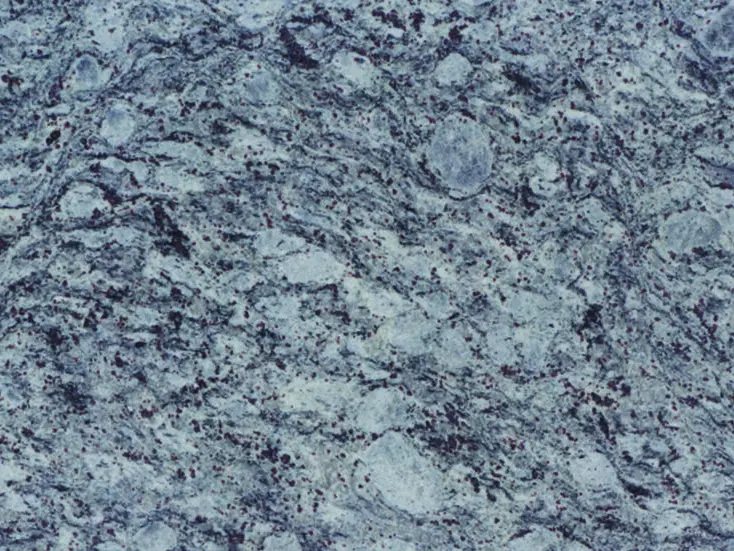 Lavender Blue Granite Slab Specifications Primary Color(s): Lavender, Blue Accent Color(s): Gray, Black, White Material Type: Granite Price Range: Medium Finish: Polished (Other finishes available upon request) Slab Thickness: 2 cm, 3 cm, 4 cm, 5 cm, 6 cm, 8 cm, 10 cm, 12 cm Country of Origin: India Lavender Blue Granite